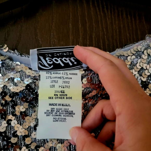 Teddi of california vintage sequin sweater top - Picture 4 of 5